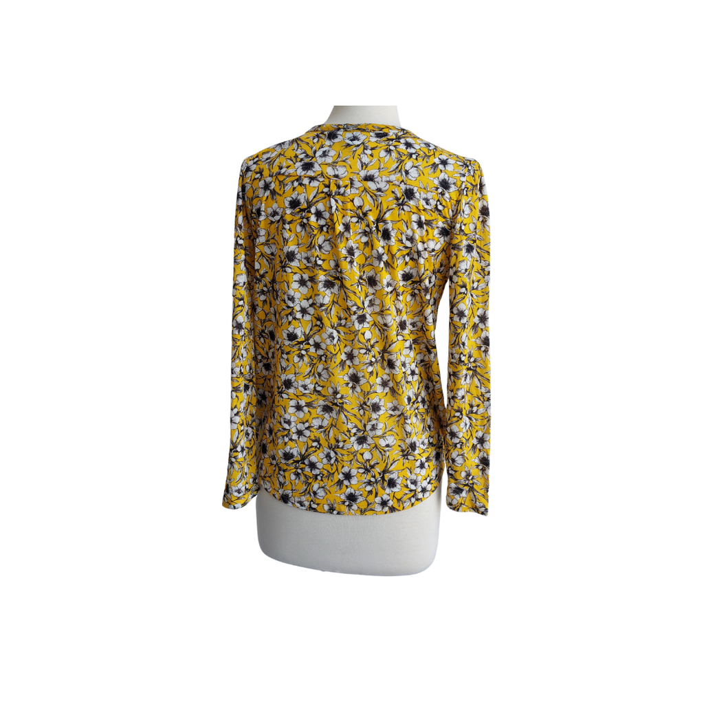 H&M Yellow Floral Printed Top | Like New |