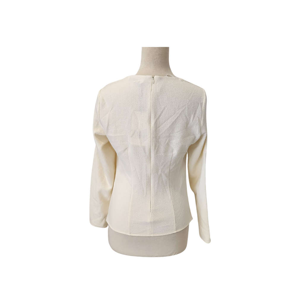 ZARA White Corset Long Sleeve Top | Brand New |