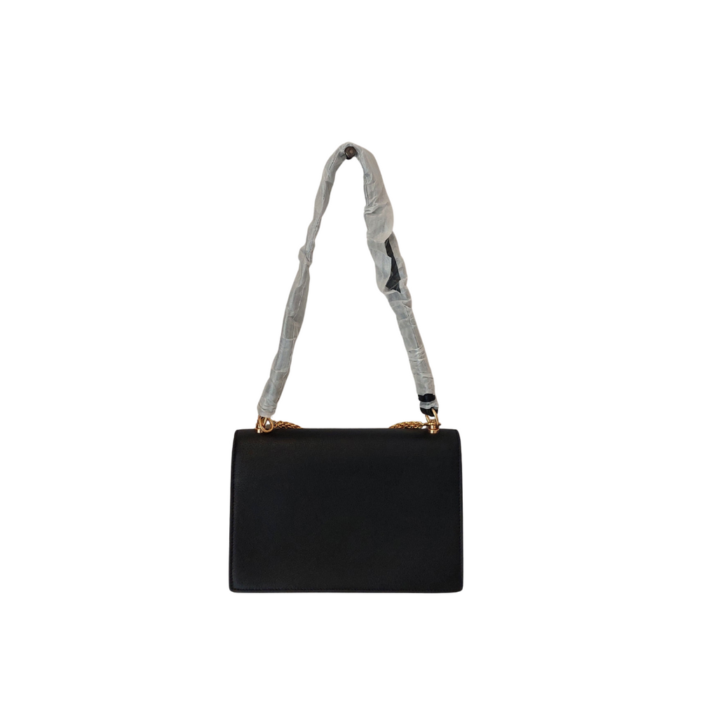 Tory Burch Black Leather Miller Flap Shoulder Bag | Brand New |