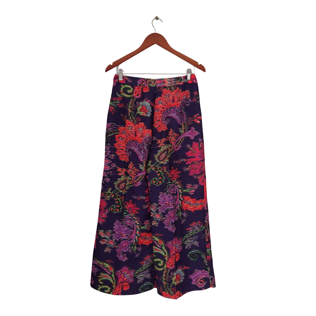 H&M Purple Printed Wide Leg Pants | Like New |