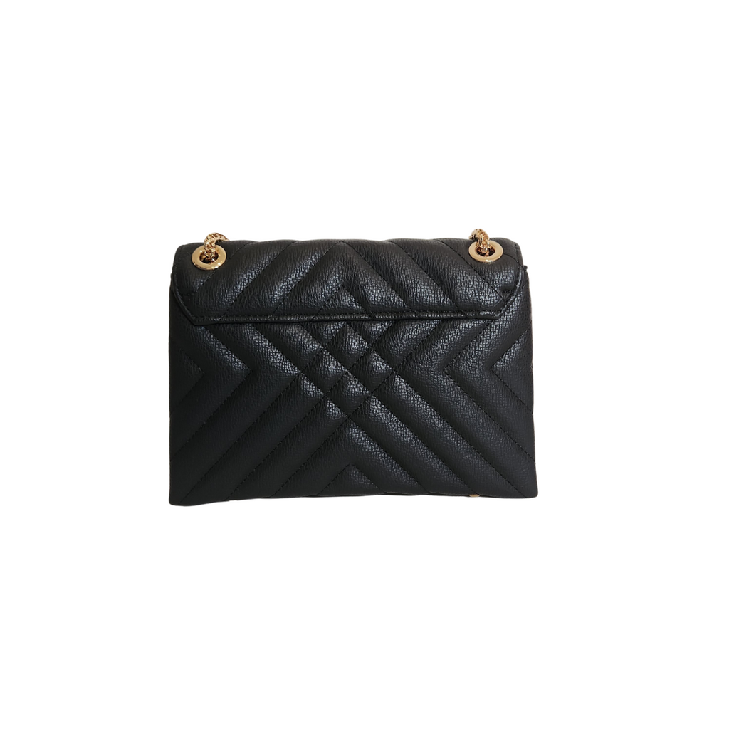 DUNE Black Synthetic Recycled Material Dorchester Small Quilted Shoulder Bag | Brand New |