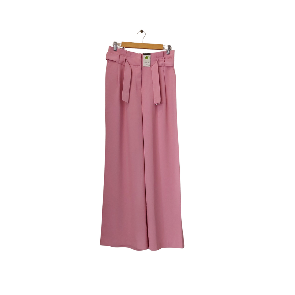 Primark Pink Wide-leg Belted Pants | Brand New |