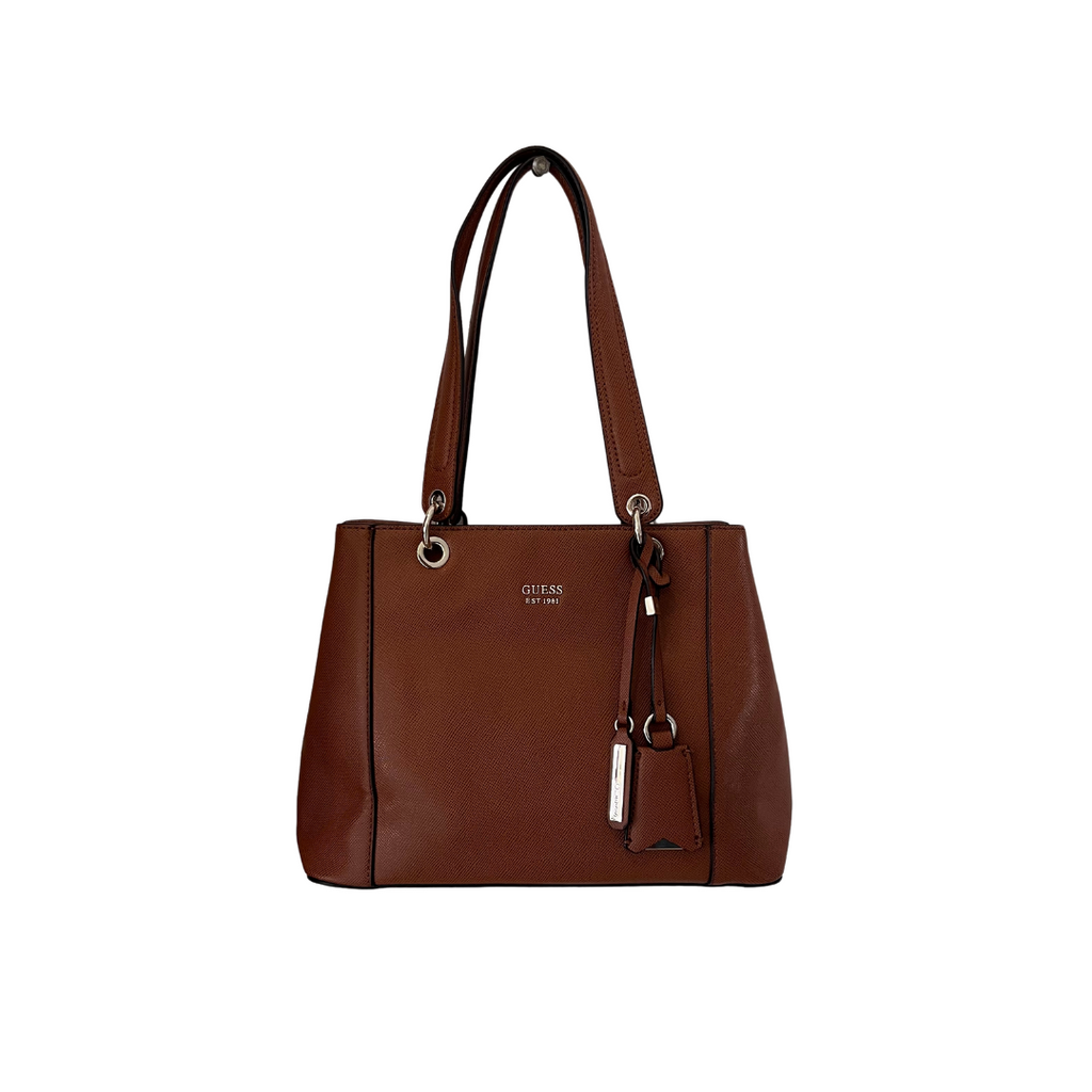 Guess Brown Kamryn Shopper Tote Bag | Gently Used |
