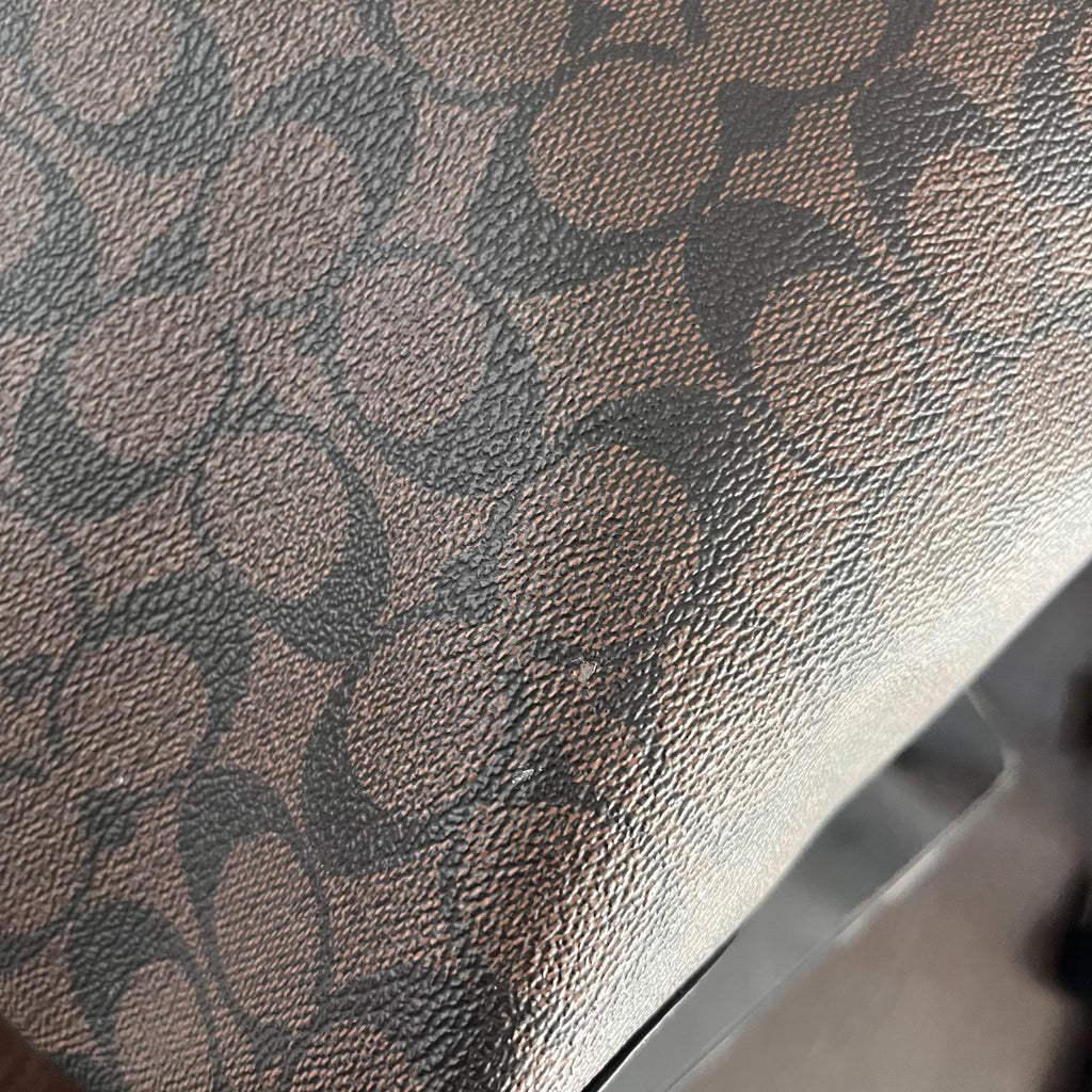Coach Dark Brown Signature Canvas City Tote Bag | Pre Loved |