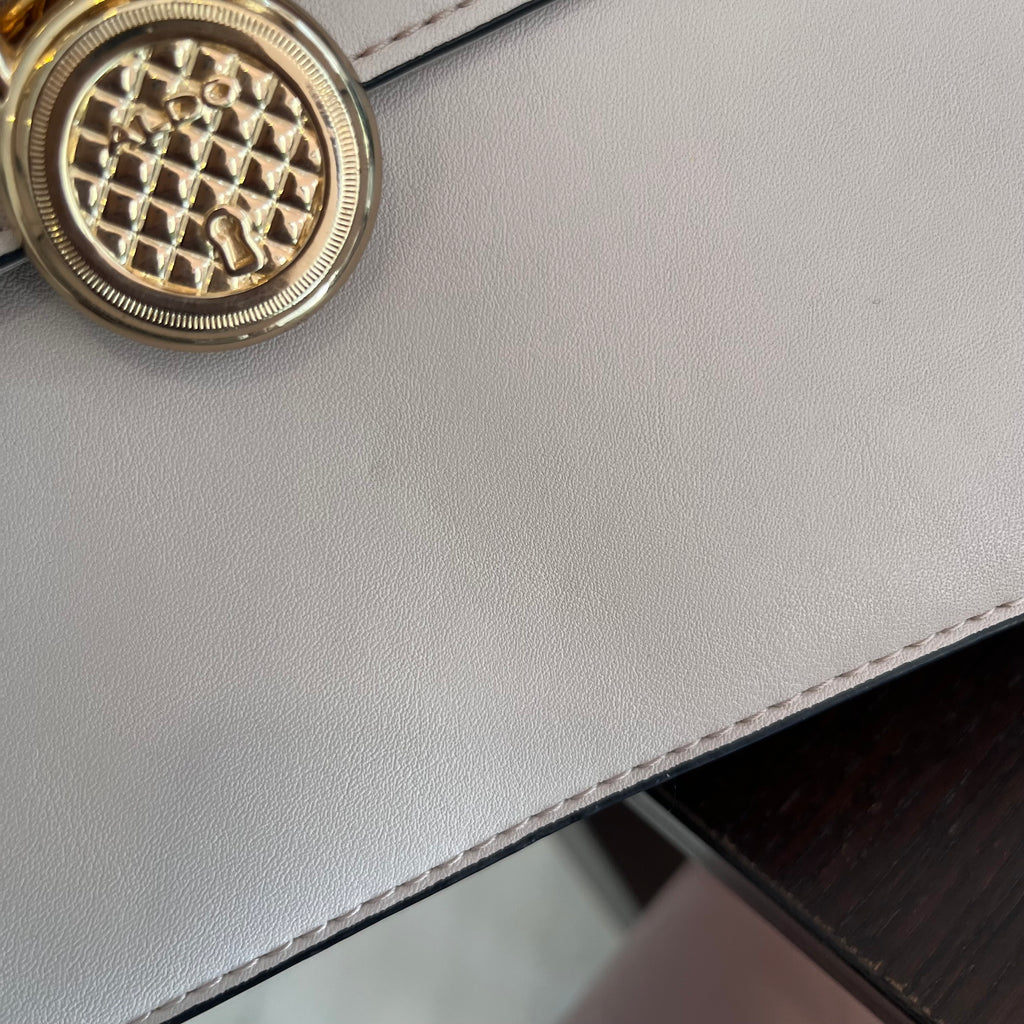 ALDO Taupe Lock detail Top Handle Bag | Pre Loved |