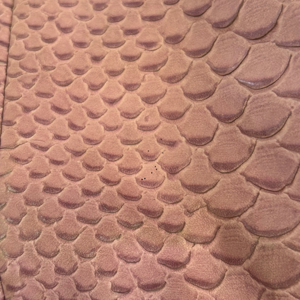 Furla Blush Pink Leather Croc-Embossed Carmen Tote | Pre Loved |