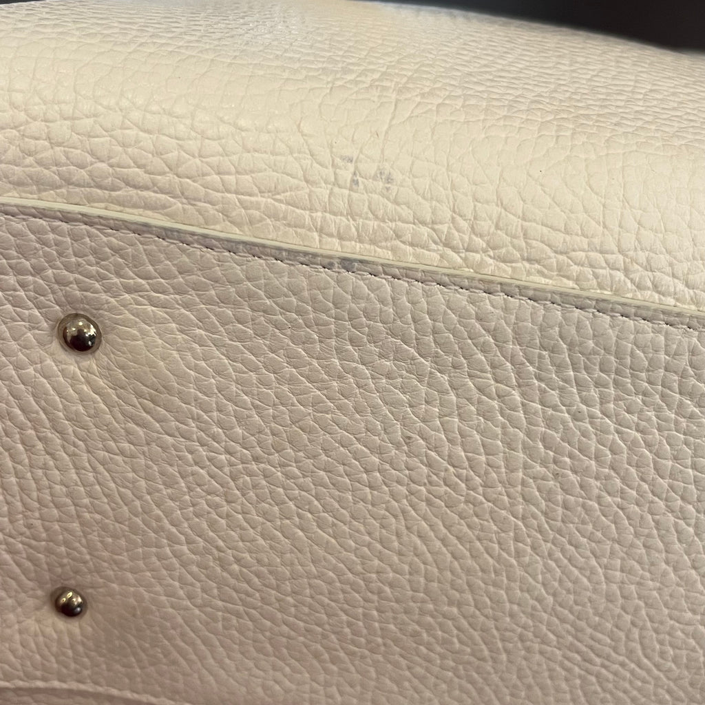 Salvatore Ferragamo Off-white Leather Small Tote Bag | Pre Loved |