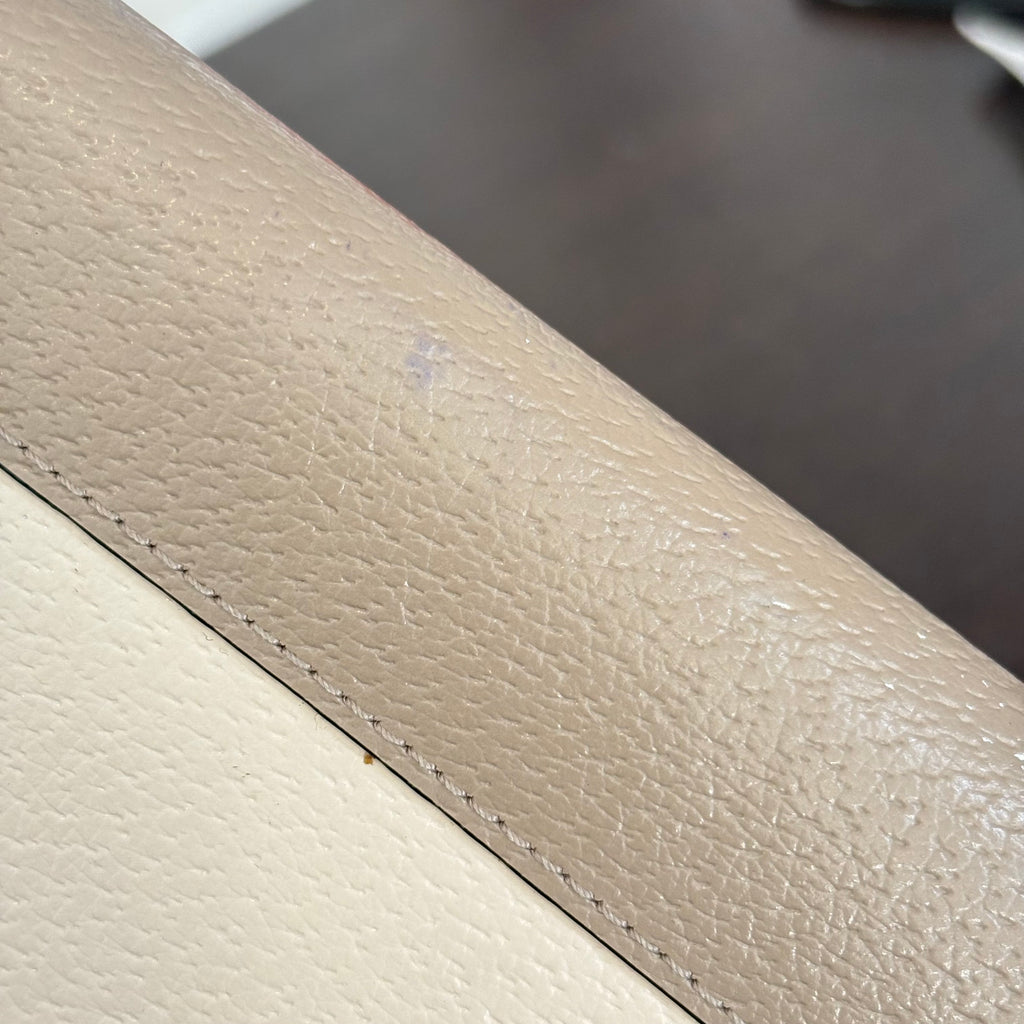 Kate Spade Cream & Taupe 'Spencer' Zip Around Continental Wallet | Gently Used |