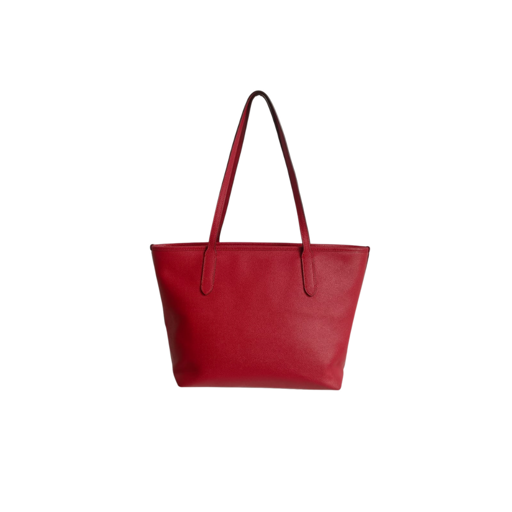 Coach Red Leather City Zip Tote Bag | Gently Used |