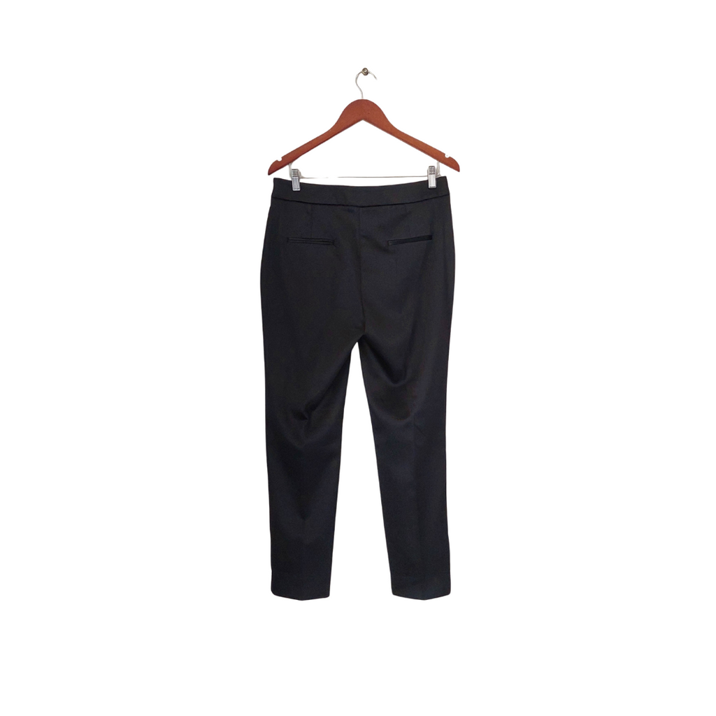 M&S Black Satin Straight Leg Pants | Brand New |
