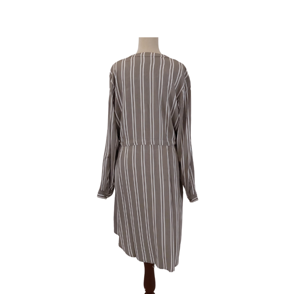 Time & Tru Grey & White Striped Tunic Dress | Like New |