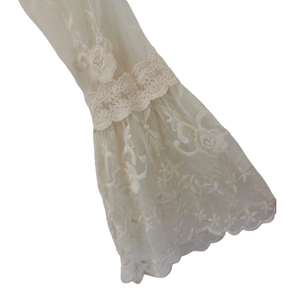 ZARA Cream Net & Lace Maxi Dress | Gently Used |
