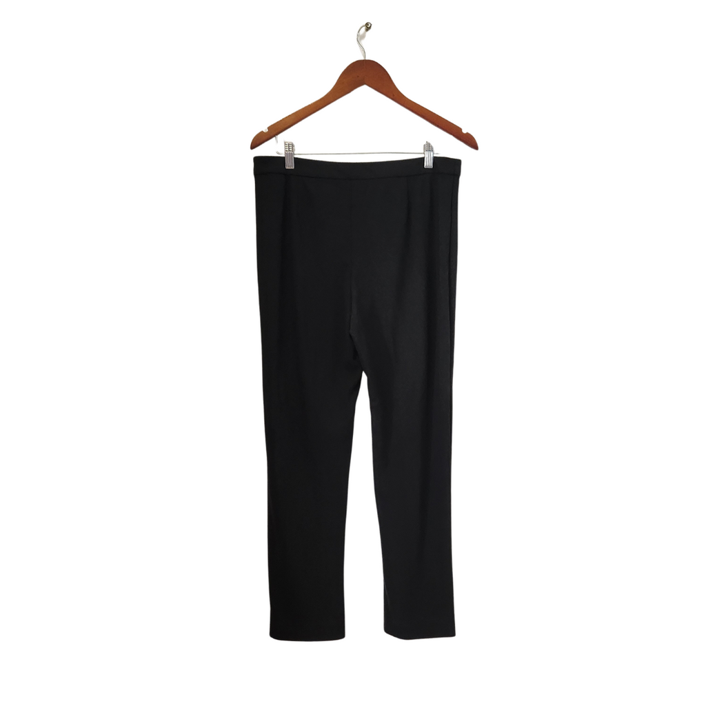M&S Collection Black Mid-rise Slim Pants | Brand New |
