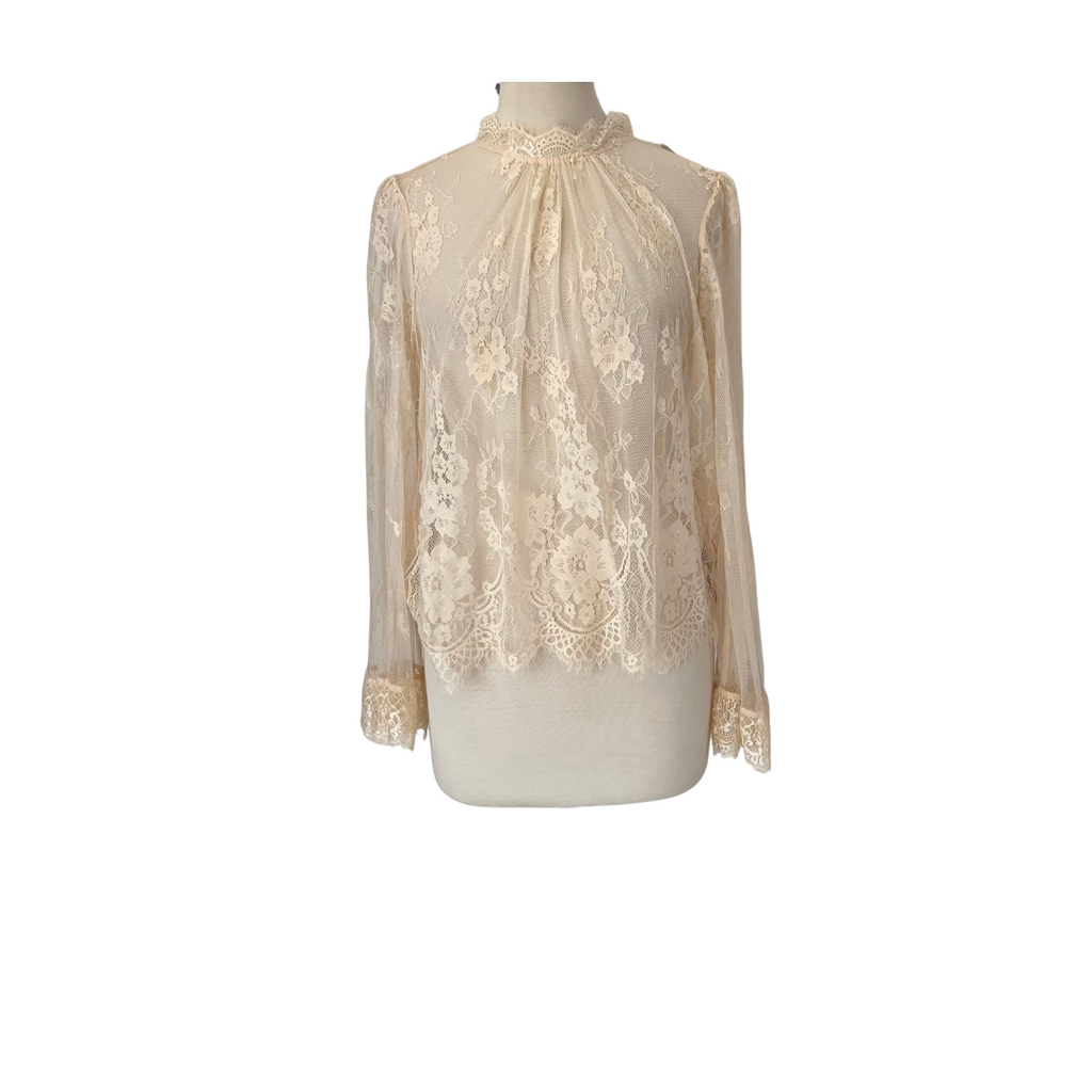 Forever 21 Vanilla Knit Mesh Top | Brand New |