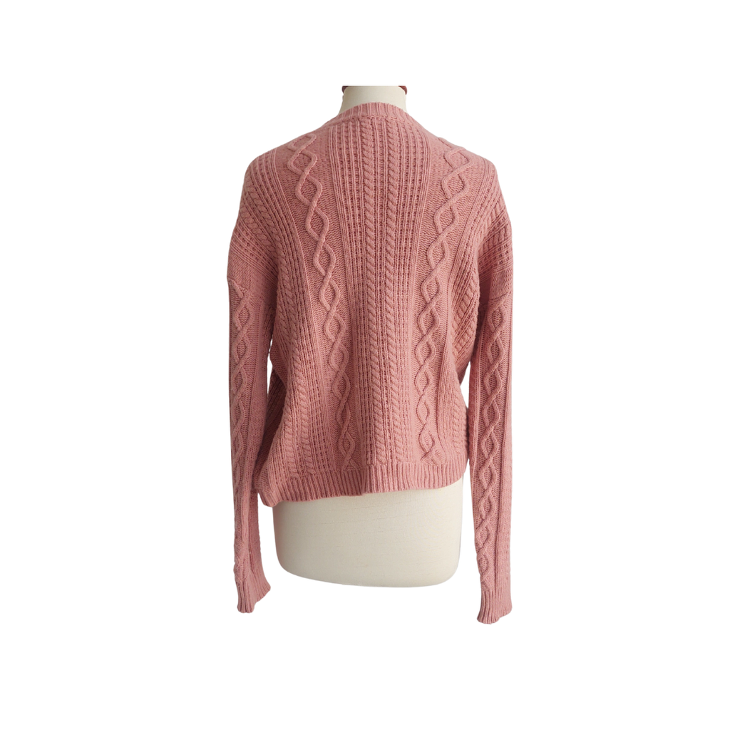 Mango Pink & Brown Sweater | Gently Used |