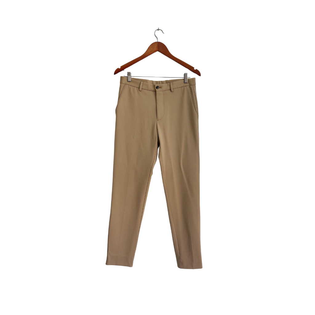 Zara Men's Beige Straight Leg Pants | Pre Loved |