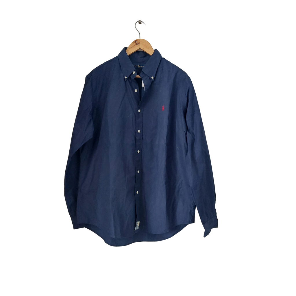 Ralph Lauren Dark Blue Windsor Collared Men's Shirt | Brand New |