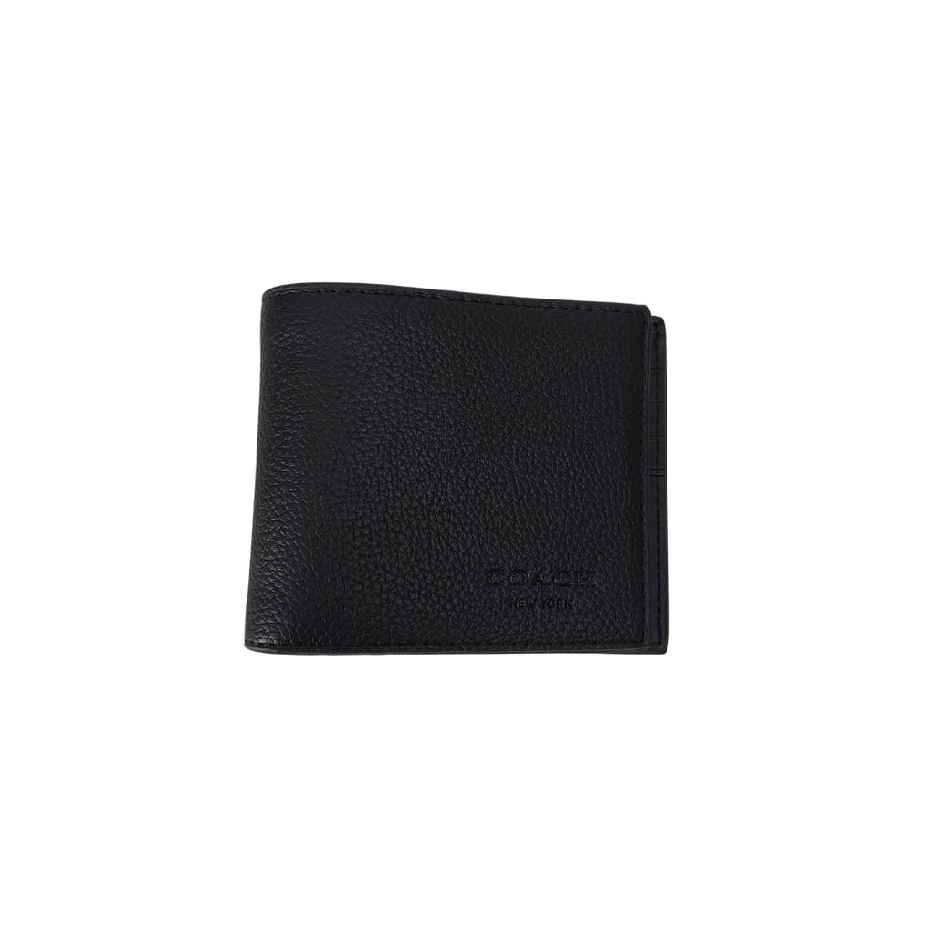 Coach Men's Black Leather Wallet & Belt Set | Like New |
