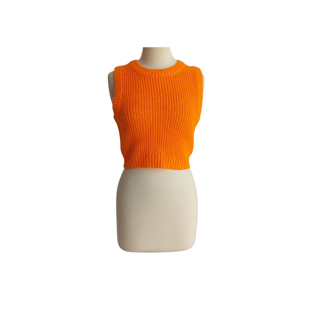 H&M Bright Orange Sleeveless Vest | Like new |