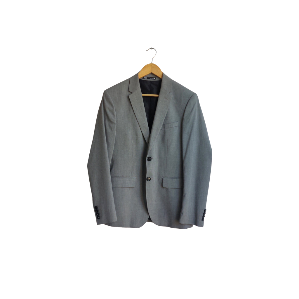 Zara Men's Grey Suit (2 Pieces) | Pre Loved |