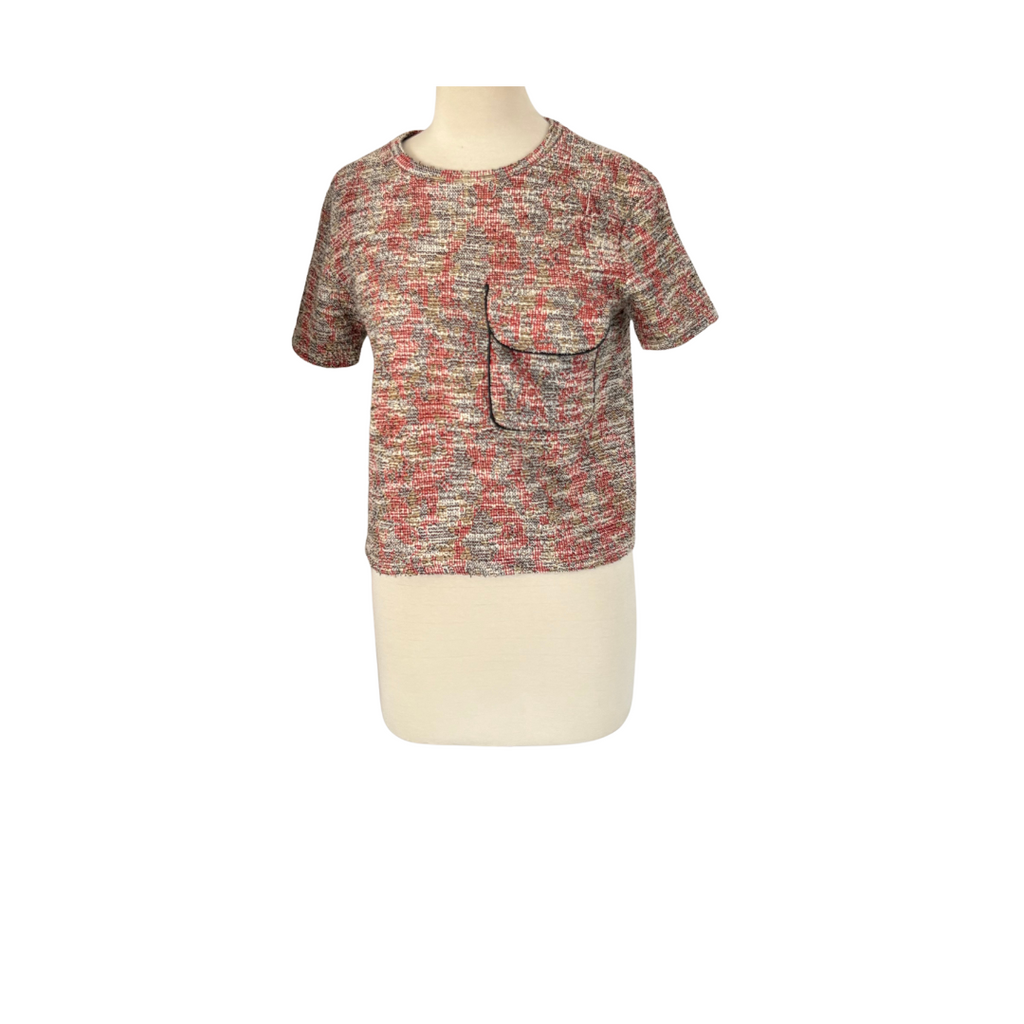 Zara Multicolor Knit Front Pocket Top | Gently Used |