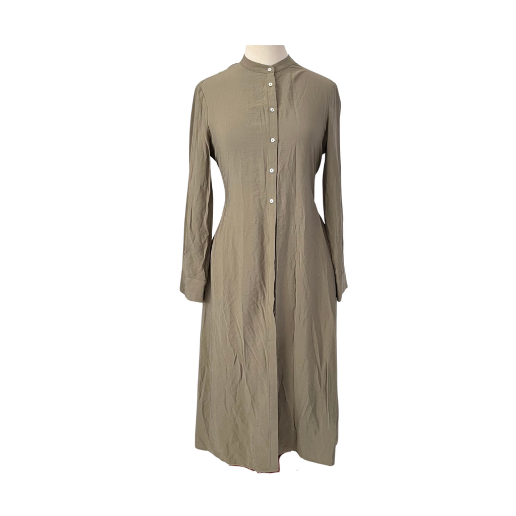 Mango Khaki Green Belted Dress | Brand New |