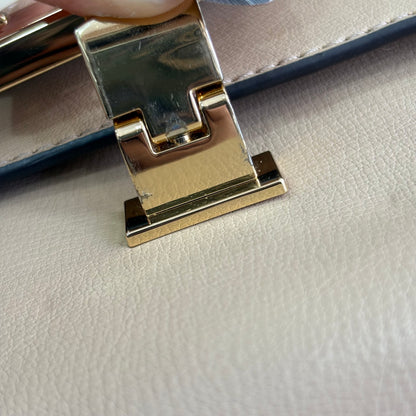 Michael Kors Beige Leather Kinsley Medium Satchel Bag | Pre Loved |
