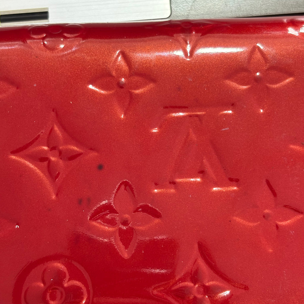 Louis Vuitton Red Patent Monogram Vernis Long Wallet | Pre Loved |