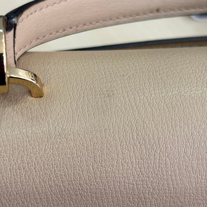 Michael Kors Beige Leather Kinsley Medium Satchel Bag | Pre Loved |