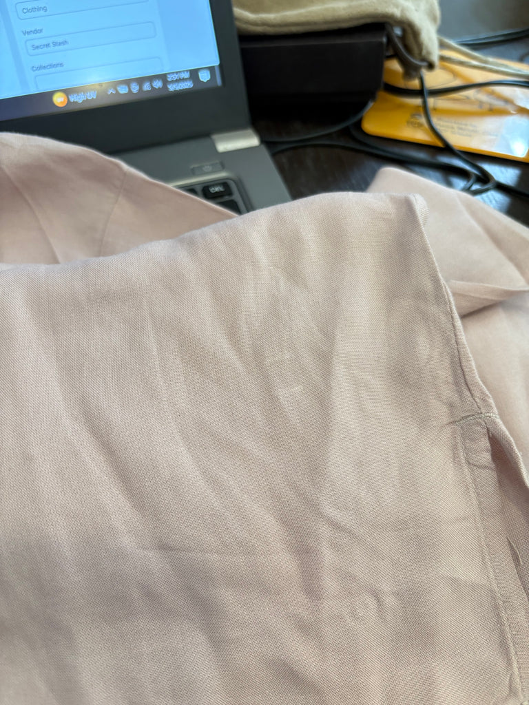 H&M Beige / Tea Pink Collared Shirt | Pre Loved |