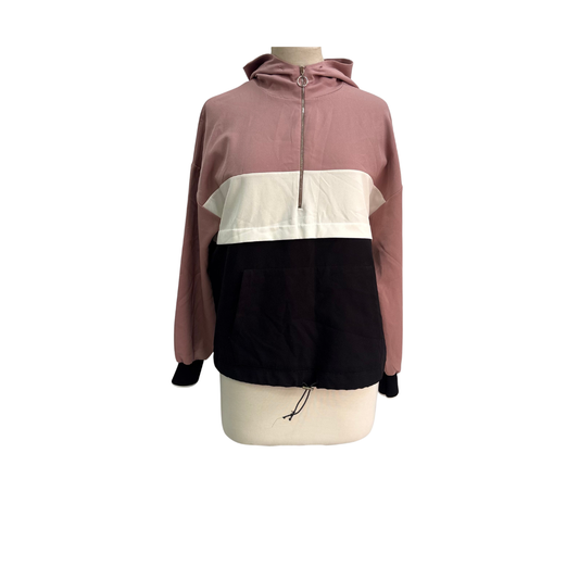 Zara Dusty Pink Quarter Zip Color Block Coord Set | Gently Used |