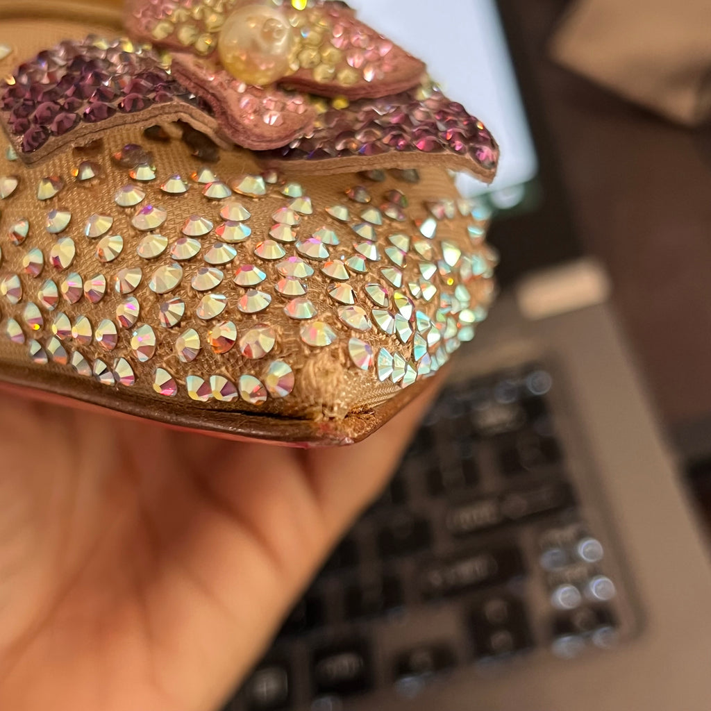 Christian Louboutin Feerica Crystal Embellished Mesh Ballet Flats | Pre Loved |