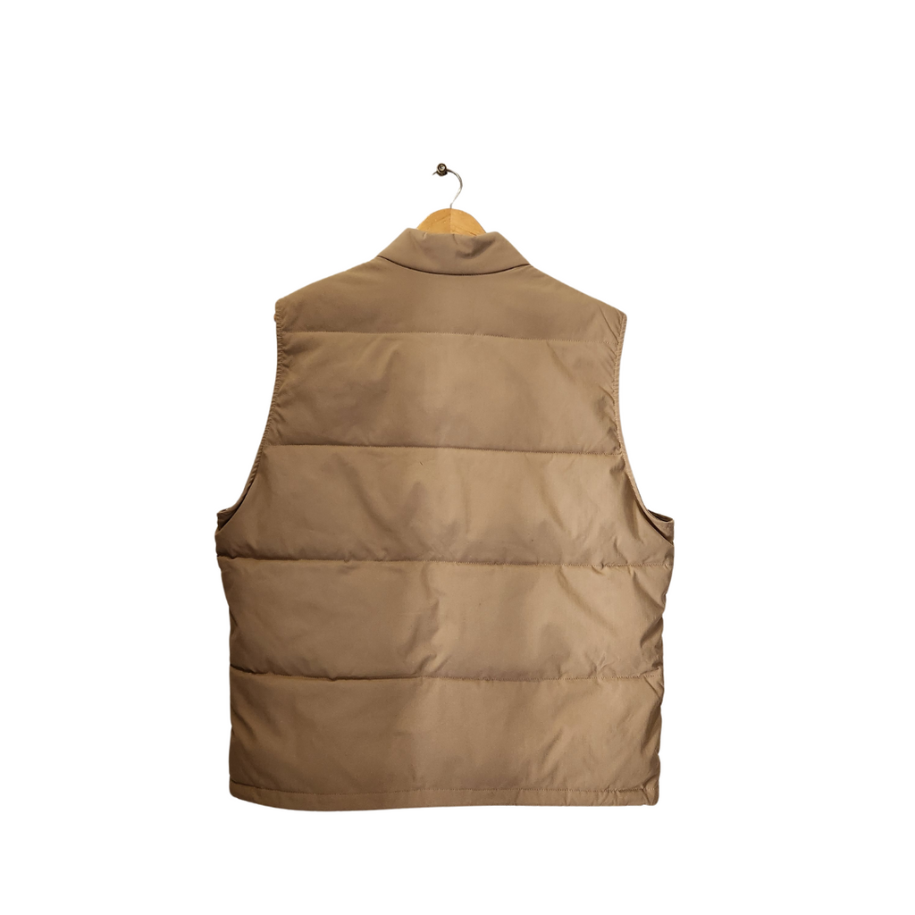 ZARA Men's Beige Sleeveless Puffer Jacket | Gently Used |