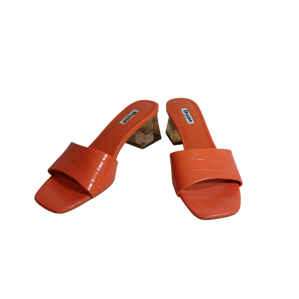Dune Orange Leatherette 'Madison' Mules | Gently Used |