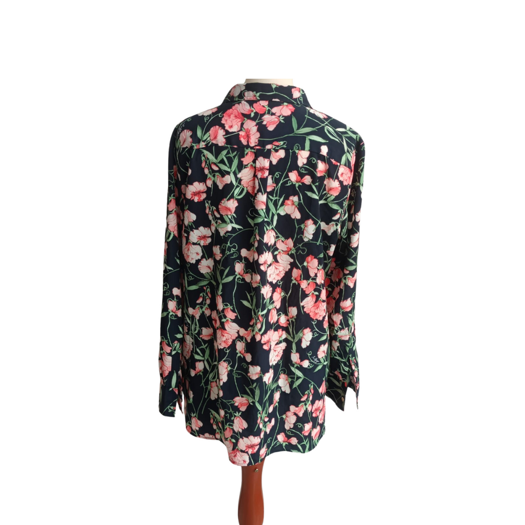 Tommy Hilfiger Navy Floral Button Down Shirt | Brand New |