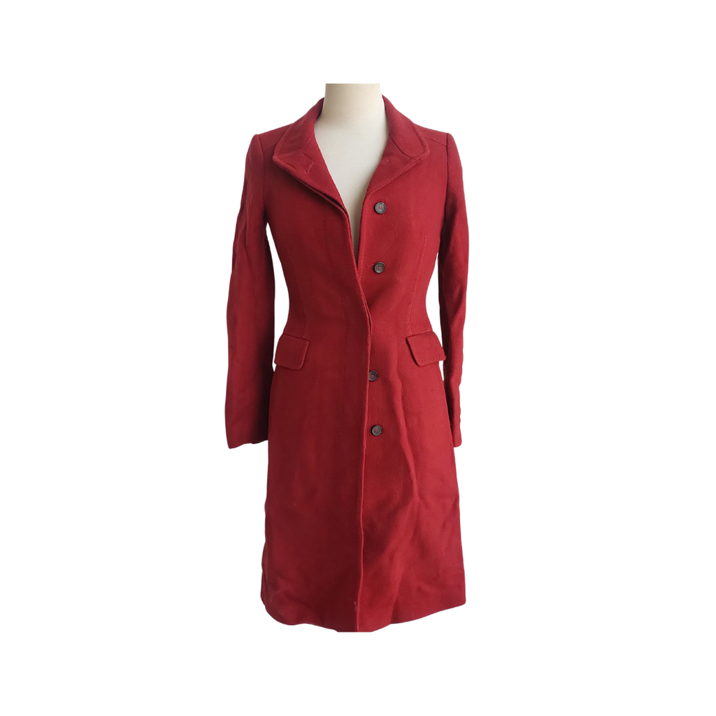 Zara Rust Front Button Coat | Pre Loved |