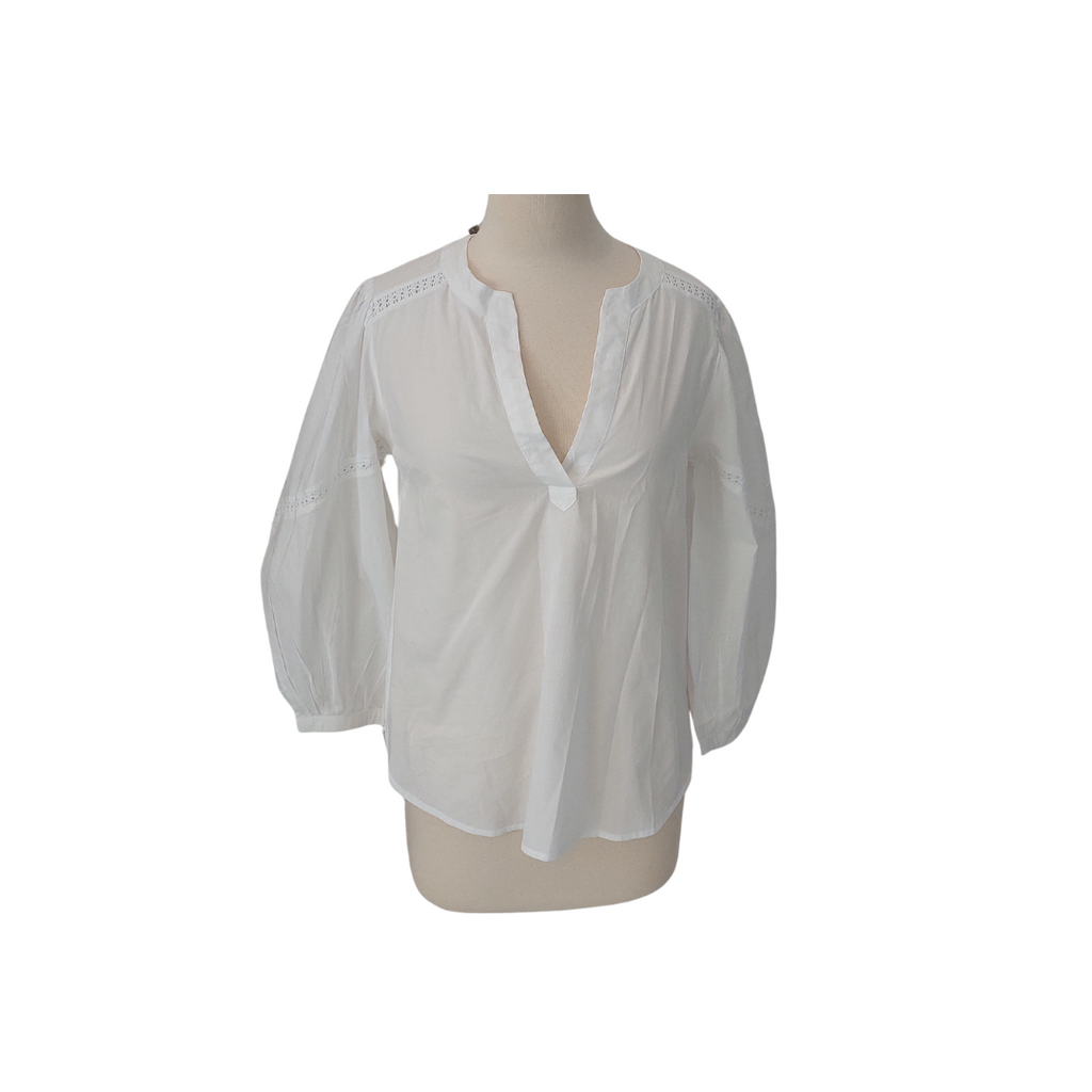 H&M White 100% Cotton Short Tunic | Gently Used |