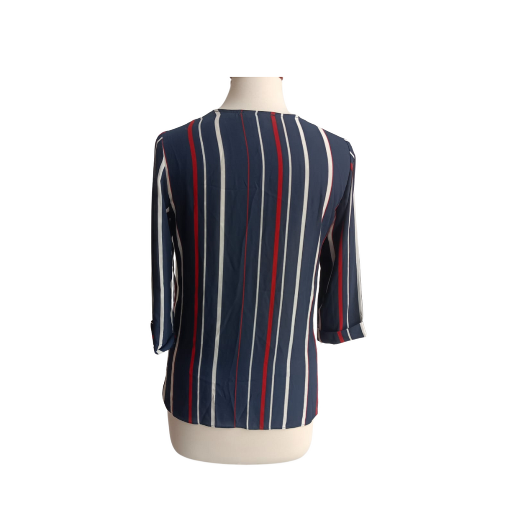 Atmosphere Navy Striped Top | Gently Used |