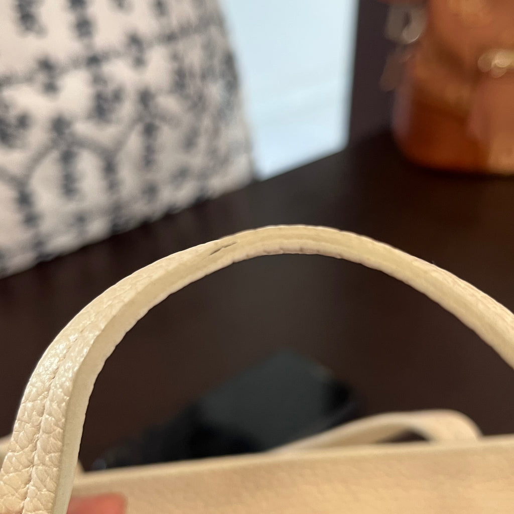 Salvatore Ferragamo Off-white Leather Small Tote Bag | Pre Loved |