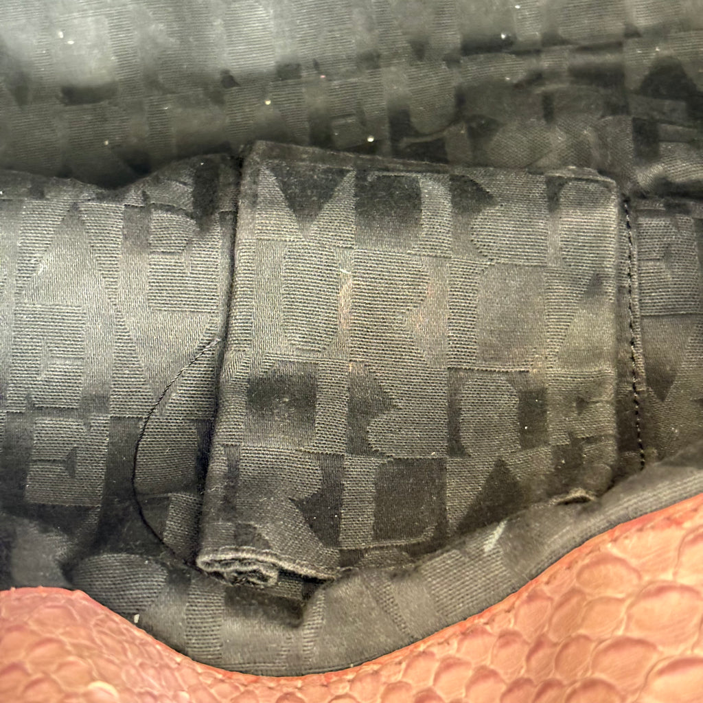 Furla Blush Pink Leather Croc-Embossed Carmen Tote | Pre Loved |