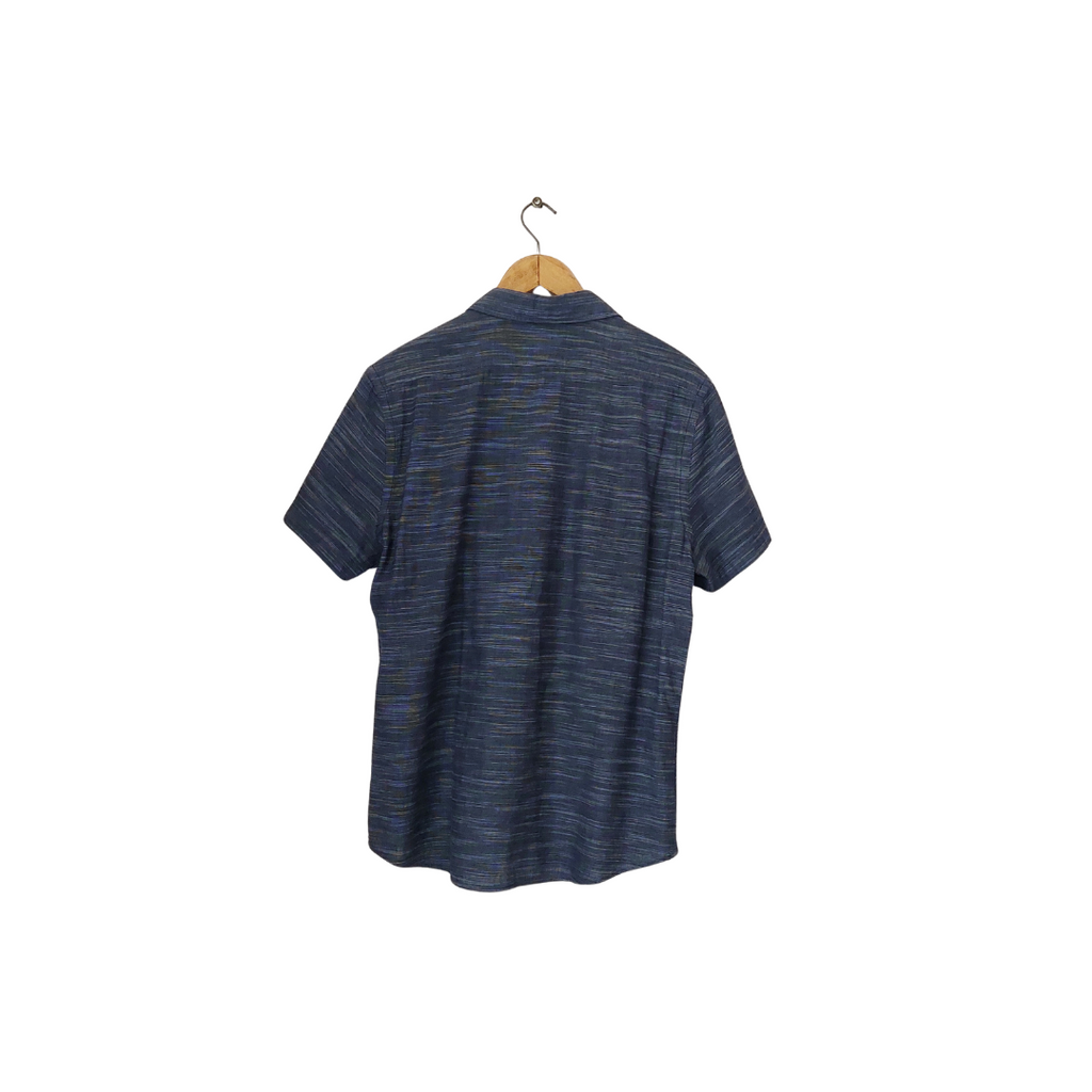 Express Men's Blue Button Down Collared Shirt | Gently Used |