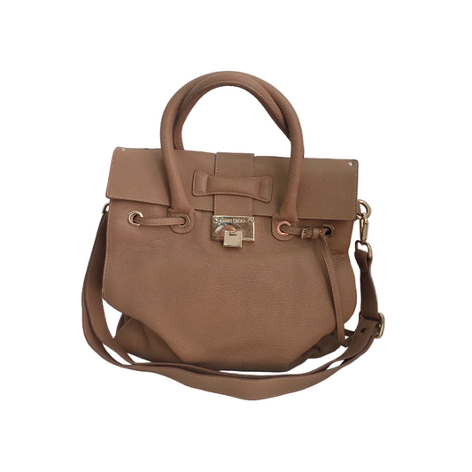 Jimmy Choo Rosalie Grainy Leather Satchel Bag | Pre Loved |