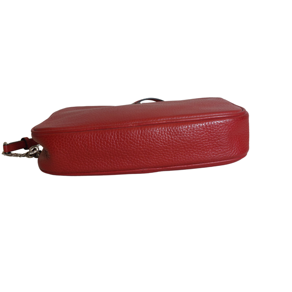 Michael Kors Red Fulton Large EW Pebbled Leather Crossbody Bag | Pre Loved |