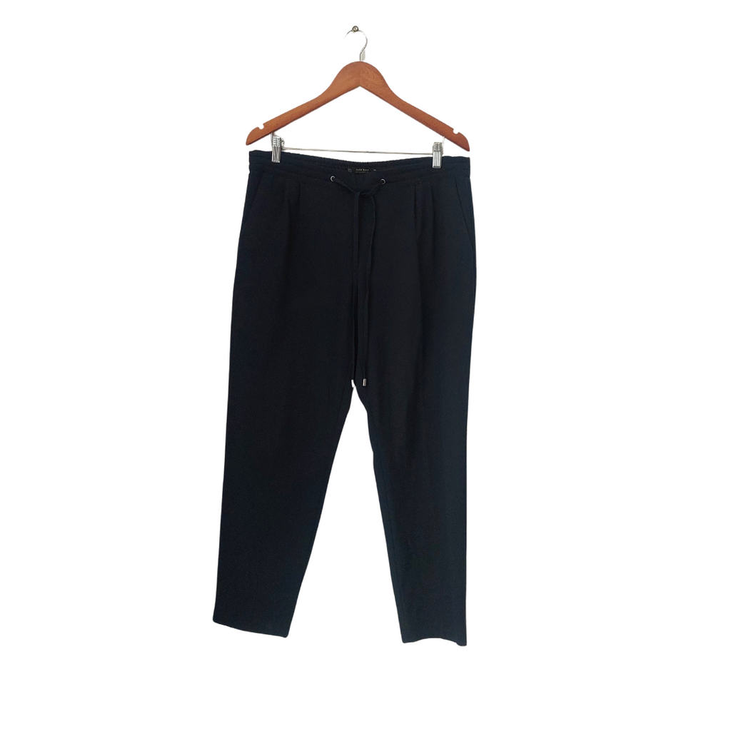 ZARA Navy Elastic-waist Pants | Gently Used |