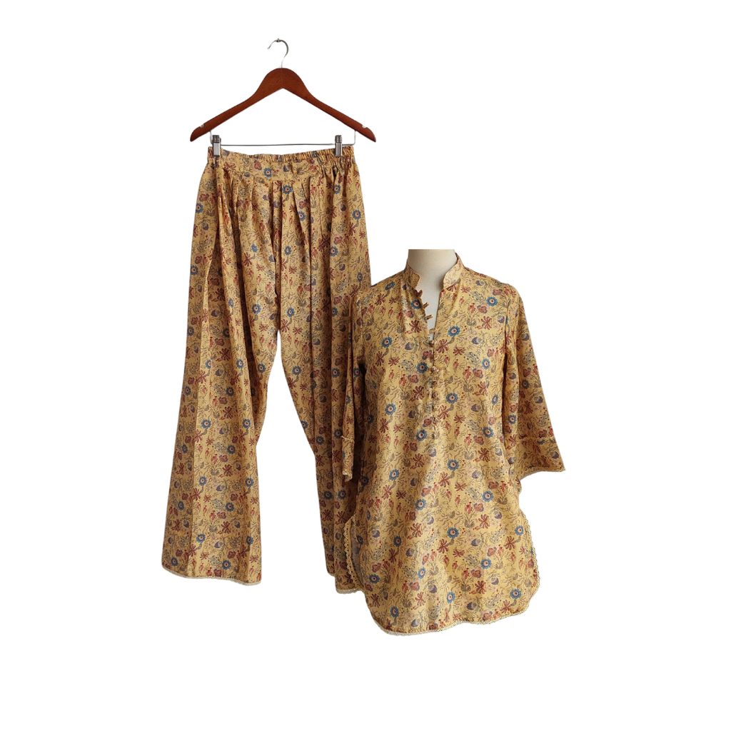 Misaal Yellow Floral Printed Co ord | Brand New |
