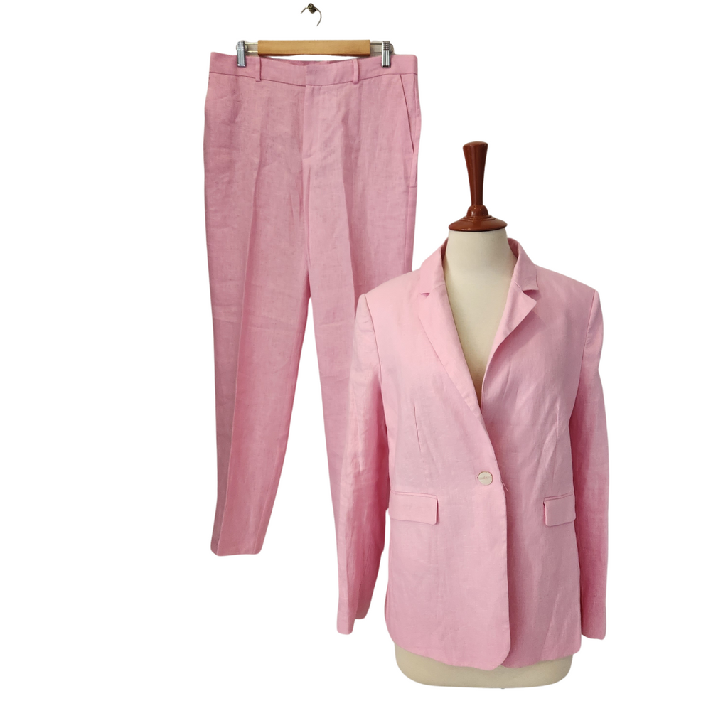 Mango Pink Linen Suit | Brand New |