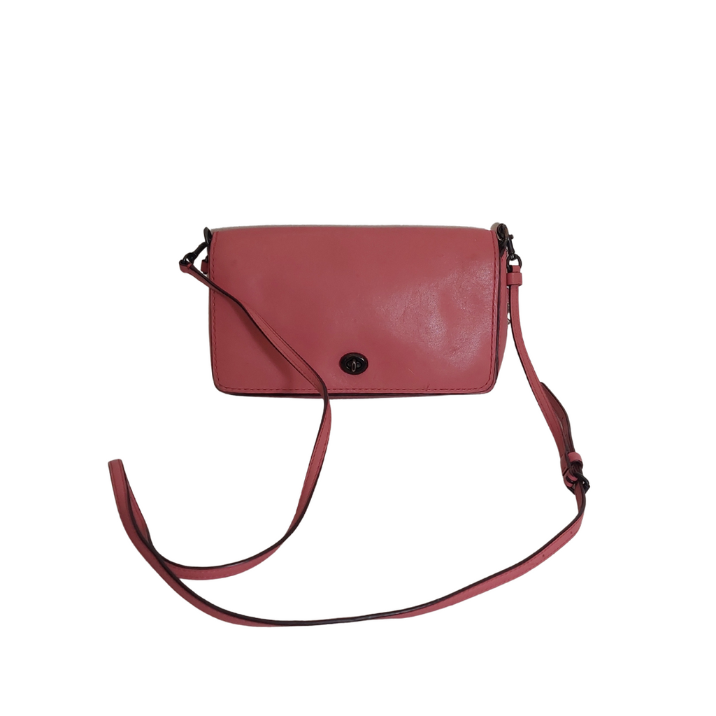 Coach Barbie Pink Dinky Leather Crossbody Bag | Pre Loved |