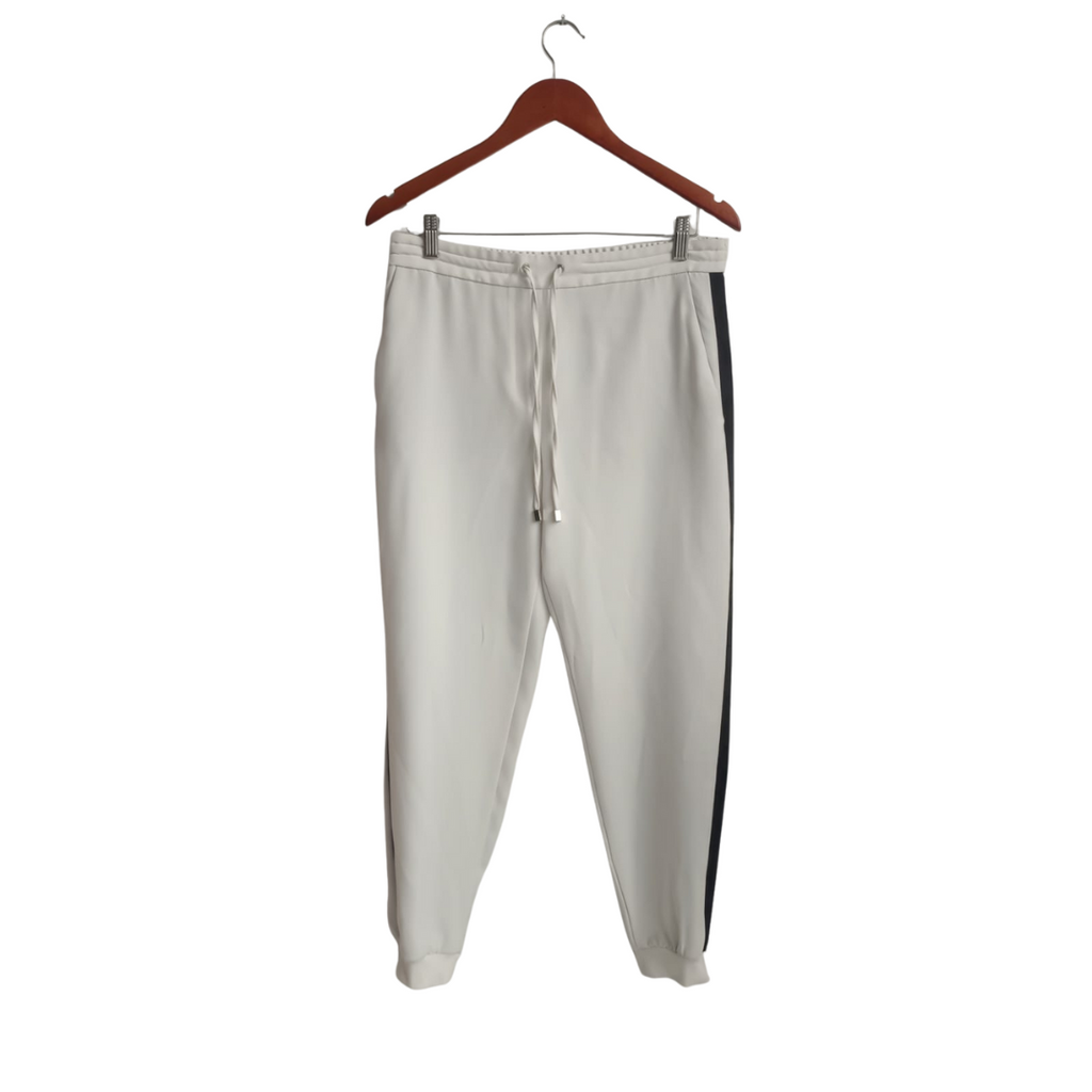 ZARA Ivory Side Striped Jogger Pants | Gently Used |