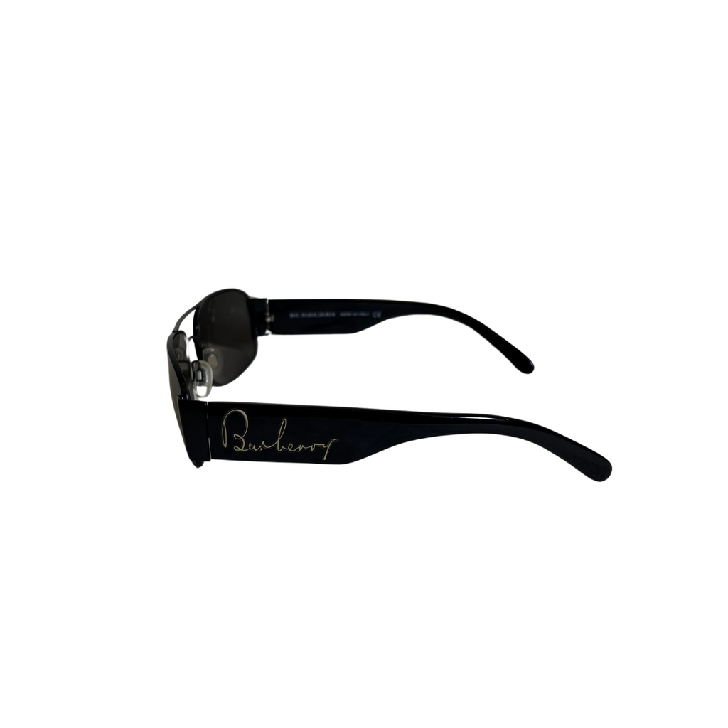 Burberry B3011 Black Metal Unisex Sunglasses | Pre Loved |