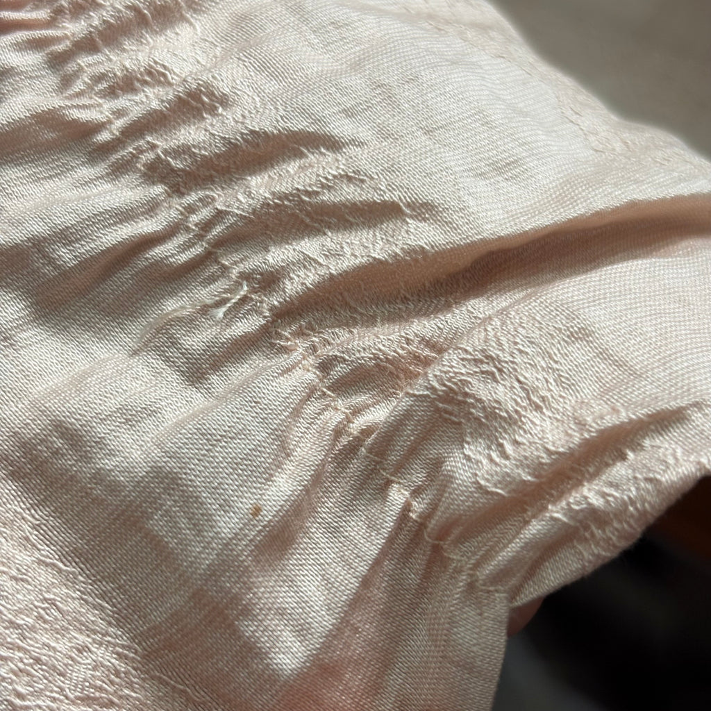 Zara Light Peach Neck Tie Top | Pre Loved |